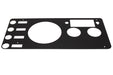 Kentrol 50412 Jeep CJ Gauge Cover 76-86 CJ Powdercoat Black Kentrol - Truck Part Superstore