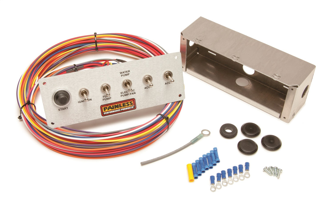 Painless Wiring 50412 6-Switch Pro Street Panel - Truck Part Superstore