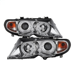 Spyder Auto 5042408 Halo Projector Headlights; 1 pc.; Bulbs Included; Pair; Chrome; - Truck Part Superstore