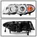 Spyder Auto 5042408 Halo Projector Headlights; 1 pc.; Bulbs Included; Pair; Chrome; - Truck Part Superstore