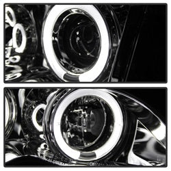 Spyder Auto 5042408 Halo Projector Headlights; 1 pc.; Bulbs Included; Pair; Chrome; - Truck Part Superstore