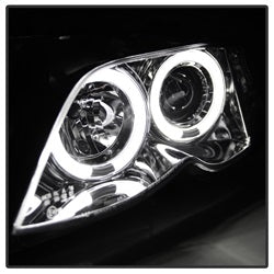 Spyder Auto 5042408 Halo Projector Headlights; 1 pc.; Bulbs Included; Pair; Chrome; - Truck Part Superstore