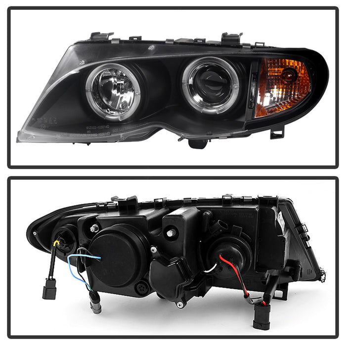 Spyder Auto 5042415 Halo Projector Headlights; 1 pc.; Bulbs Included; Pair; Black; - Truck Part Superstore