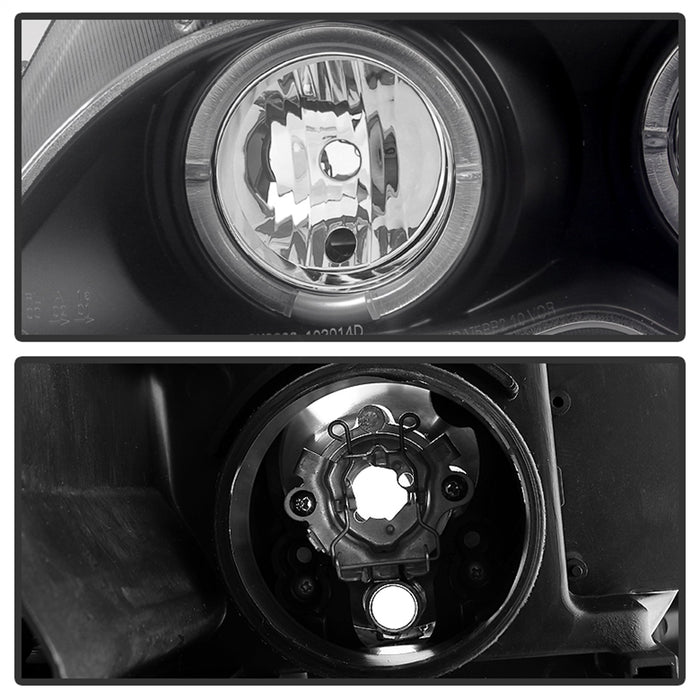 Spyder Auto 5042415 Halo Projector Headlights; 1 pc.; Bulbs Included; Pair; Black; - Truck Part Superstore