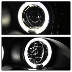 Spyder Auto 5042415 Halo Projector Headlights; 1 pc.; Bulbs Included; Pair; Black; - Truck Part Superstore