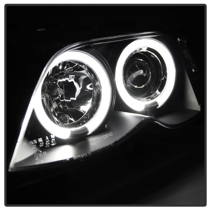Spyder Auto 5042415 Halo Projector Headlights; 1 pc.; Bulbs Included; Pair; Black; - Truck Part Superstore