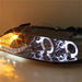 Spyder Auto 5042545 Halo DRL LED Projector Headlight; w/ Fog Lights; Bulbs Included; Pair; Smoke; - Truck Part Superstore