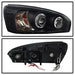 Spyder Auto 5042675 Halo Projector Headlights; Bulbs Included; Pair; Black; - Truck Part Superstore