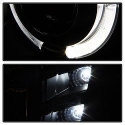 Spyder Auto 5042675 Halo Projector Headlights; Bulbs Included; Pair; Black; - Truck Part Superstore