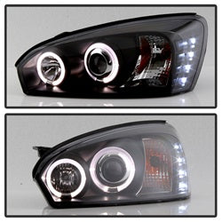 Spyder Auto 5042675 Halo Projector Headlights; Bulbs Included; Pair; Black; - Truck Part Superstore