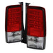 Spyder Auto 5042750 LED Tail Lights; Version 2; Uses Stock Bulbs; Pair; Red/Clear; - Truck Part Superstore