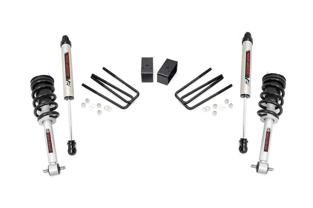 Rough Country 26871 3.5 Inch Suspension Lift Kit N3 Struts & V2 Shocks 07-13 Silverado/Sierra 1500 2WD Cast Steel Rough Country - Truck Part Superstore