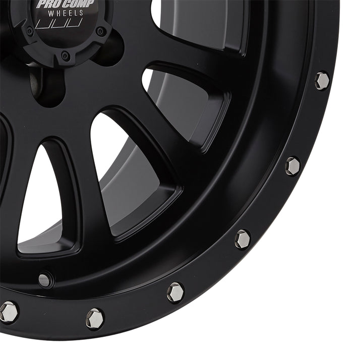 Pro Comp Alloy Wheels 5044-2983 Series 5044 Syndrome 20x9 with 6 on 5.5 Bolt Pattern 5 Backspace Satin Black Finish Pro Comp Alloy Wheels - Truck Part Superstore