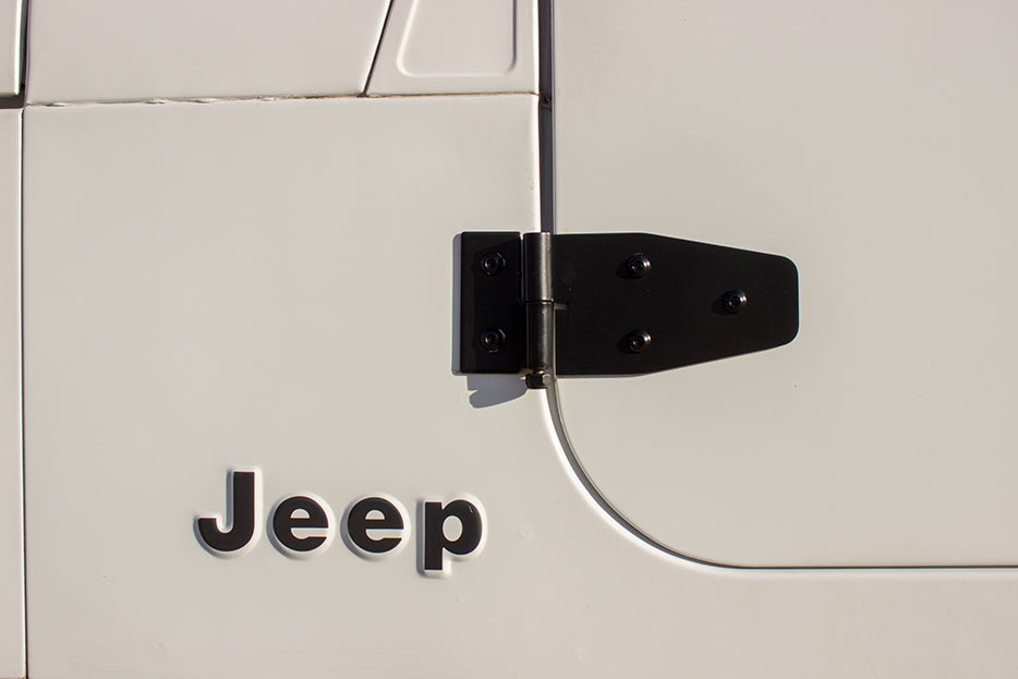 Kentrol 50441 Jeep YJ Door Hinge Set 4 Pieces 87-95 Wrangler TJ Powdercoat Black Kentrol - Truck Part Superstore
