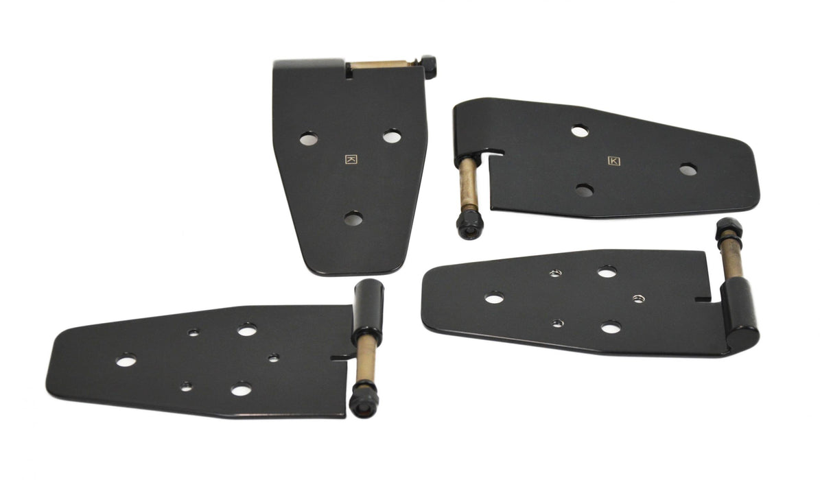 Kentrol 50441 Jeep YJ Door Hinge Set 4 Pieces 87-95 Wrangler TJ Powdercoat Black Kentrol - Truck Part Superstore