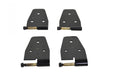 Kentrol 50441 Jeep YJ Door Hinge Set 4 Pieces 87-95 Wrangler TJ Powdercoat Black Kentrol - Truck Part Superstore