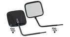 Kentrol 50443 JEEP CJ/YJ/TJ/JK Outback Mirrors Pair 76-18 CJ and Wrangler YJ/TJ/JK Powdercoat Black Kentrol - Truck Part Superstore