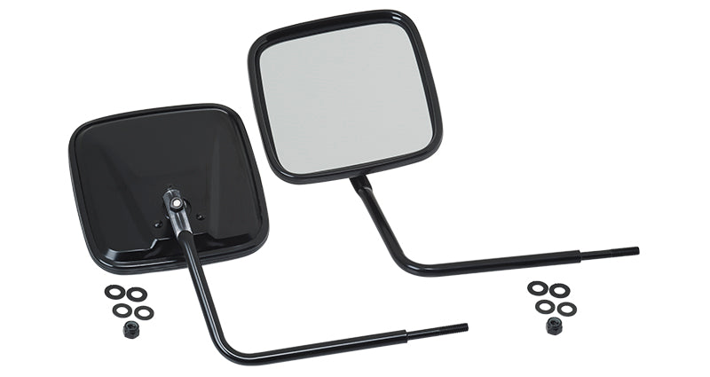 Kentrol 50443 JEEP CJ/YJ/TJ/JK Outback Mirrors Pair 76-18 CJ and Wrangler YJ/TJ/JK Powdercoat Black Kentrol - Truck Part Superstore