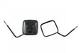Kentrol 50443 JEEP CJ/YJ/TJ/JK Outback Mirrors Pair 76-18 CJ and Wrangler YJ/TJ/JK Powdercoat Black Kentrol - Truck Part Superstore