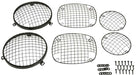 Kentrol 50465 Jeep CJ Wire Mesh Guard Set 6 Pieces 76-86 CJ Powdercoat Black Kentrol - Truck Part Superstore