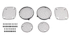 Kentrol 50465 Jeep CJ Wire Mesh Guard Set 6 Pieces 76-86 CJ Powdercoat Black Kentrol - Truck Part Superstore