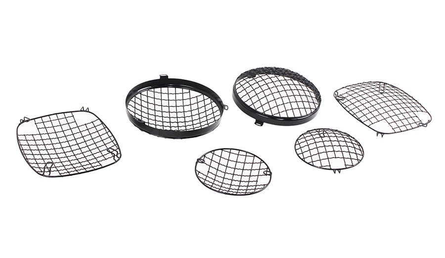 Kentrol 50465 Jeep CJ Wire Mesh Guard Set 6 Pieces 76-86 CJ Powdercoat Black Kentrol - Truck Part Superstore