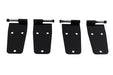 Kentrol 50474 Jeep CJ/YJ Hardtop Door Hinge Set Without Mirror Holes 4 Pieces 76-93 CJ and Wrangler YJ Powdercoat Black Kentrol - Truck Part Superstore