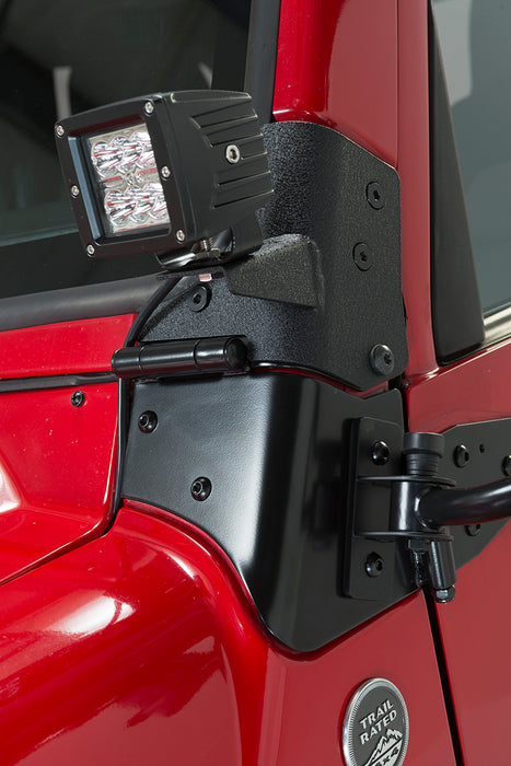 Kentrol 50477 Jeep TJ Windshield Hinge Pair 97-06 Wrangler TJ Powdercoat Black Kentrol - Truck Part Superstore