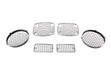 Kentrol 50488 Jeep TJ Wire Mesh Guard Set 6 Pieces 97-06 Wrangler TJ Powdercoat Black Kentrol - Truck Part Superstore