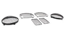 Kentrol 50488 Jeep TJ Wire Mesh Guard Set 6 Pieces 97-06 Wrangler TJ Powdercoat Black Kentrol - Truck Part Superstore