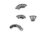 Kentrol 50488 Jeep TJ Wire Mesh Guard Set 6 Pieces 97-06 Wrangler TJ Powdercoat Black Kentrol - Truck Part Superstore