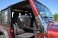 Kentrol 50496 Jeep TJ/JK E-Z Detach Mirrors Pair 97-18 Wrangler TJ/JK Powdercoat Black Kentrol - Truck Part Superstore