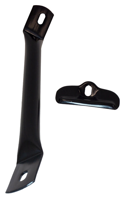 Kentrol 50498 Jeep CJ Battery Tray with support arm 76-86 CJ Powdercoat Black Kentrol - Truck Part Superstore