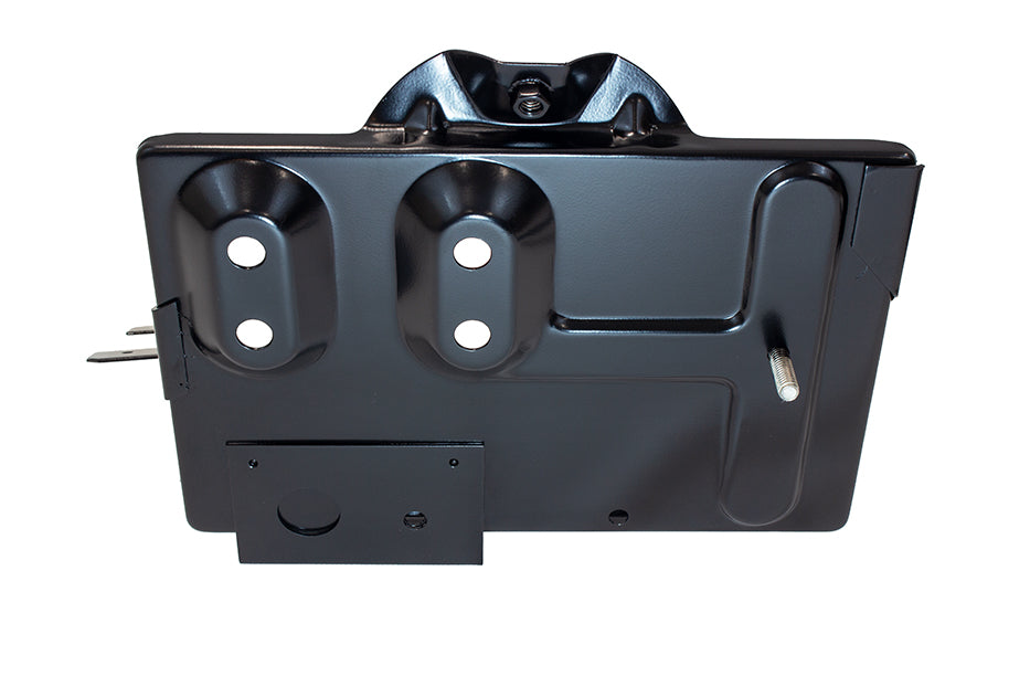 Kentrol 50498 Jeep CJ Battery Tray with support arm 76-86 CJ Powdercoat Black Kentrol - Truck Part Superstore