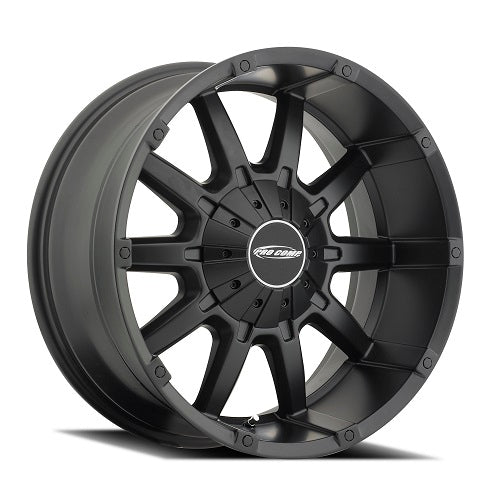 Pro Comp Alloy Wheels 5050-293945 Series 5050 10 Gauge 20x9 with 6 on 5.5 Bolt Pattern 4.5 Backspace Satin Black Finish Pro Comp Alloy Wheels - Truck Part Superstore