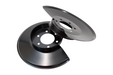 Kentrol 50501 Jeep CJ Disc Brake Dust Cover for 76-78 Jeep CJ Black Powdercoat Stainless Kentrol - Truck Part Superstore