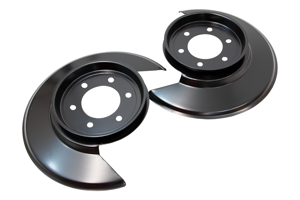 Kentrol 50502 Jeep CJ Disc Brake Dust Cover for 55-83 Jeep CJ Black Powdercoat Stainless Kentrol - Truck Part Superstore