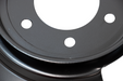 Kentrol 50502 Jeep CJ Disc Brake Dust Cover for 55-83 Jeep CJ Black Powdercoat Stainless Kentrol - Truck Part Superstore