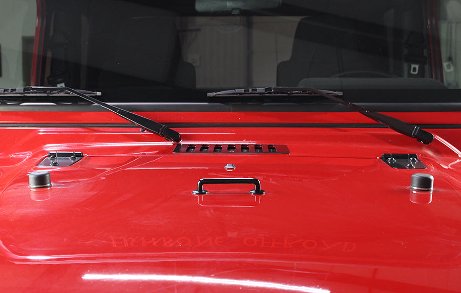 Kentrol 50504WHC Jeep TJ Hood Kit Without Hood Catch 98-06 Wrangler TJ Powdercoat Black Kentrol - Truck Part Superstore