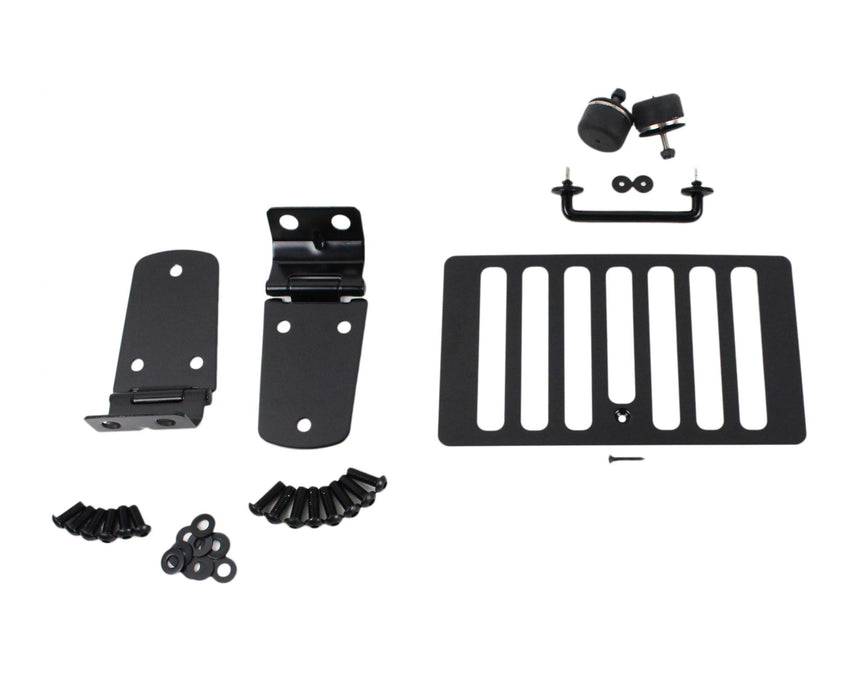 Kentrol 50504WHC Jeep TJ Hood Kit Without Hood Catch 98-06 Wrangler TJ Powdercoat Black Kentrol - Truck Part Superstore
