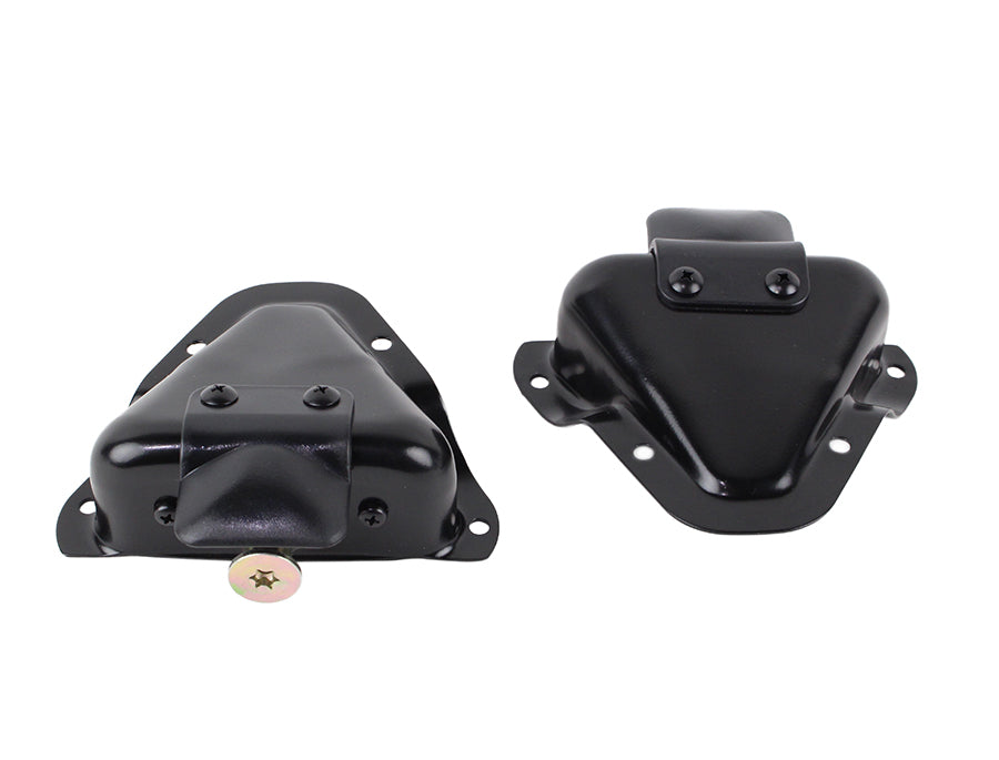 Kentrol 50513 Jeep CJ/YJ Interior Door Latch Brackets Pair 81-95 CJ and Wrangler YJ Powdercoat Black Kentrol - Truck Part Superstore