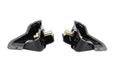 Kentrol 50513 Jeep CJ/YJ Interior Door Latch Brackets Pair 81-95 CJ and Wrangler YJ Powdercoat Black Kentrol - Truck Part Superstore