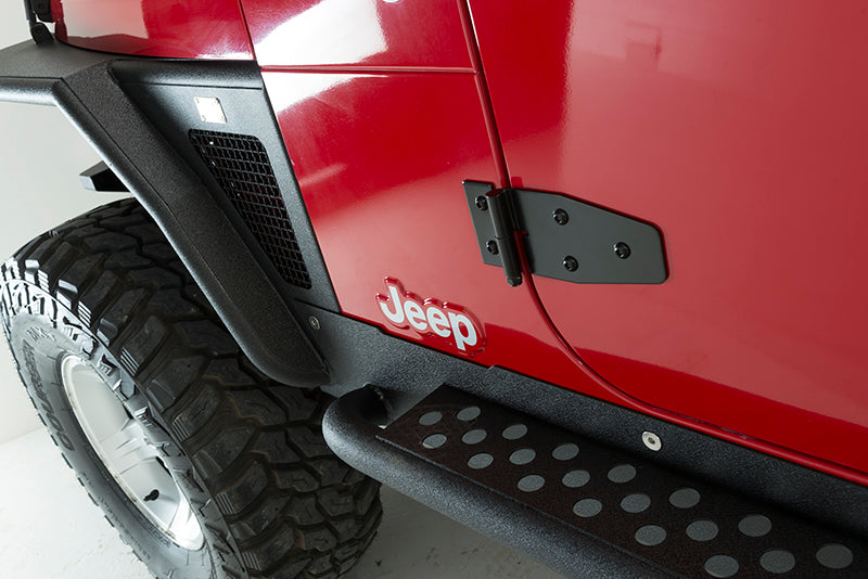 Kentrol 50525 Jeep TJ Door Hinge Set 4 Pieces 97-06 Wrangler TJ Powdercoat Black Kentrol - Truck Part Superstore