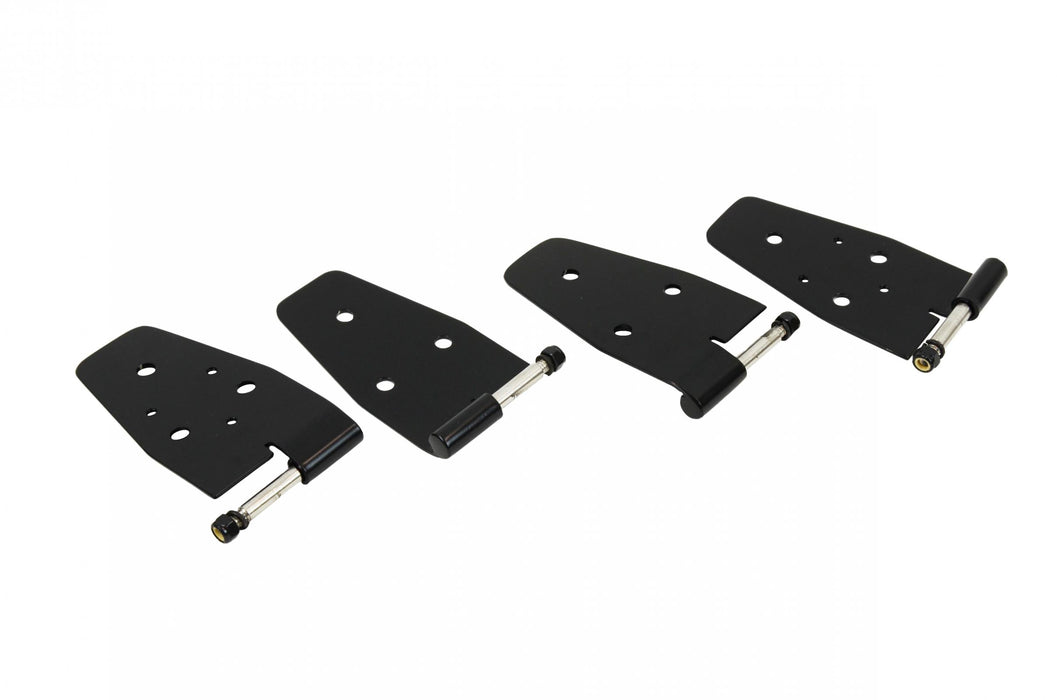 Kentrol 50525 Jeep TJ Door Hinge Set 4 Pieces 97-06 Wrangler TJ Powdercoat Black Kentrol - Truck Part Superstore