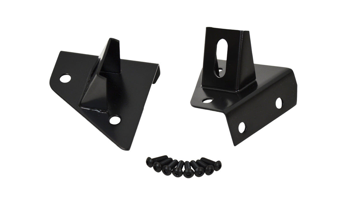 Kentrol 50531 Jeep CJ/YJ Light Bracket Pair 76-95 CJ and Wrangler YJ Powdercoat Black Kentrol - Truck Part Superstore