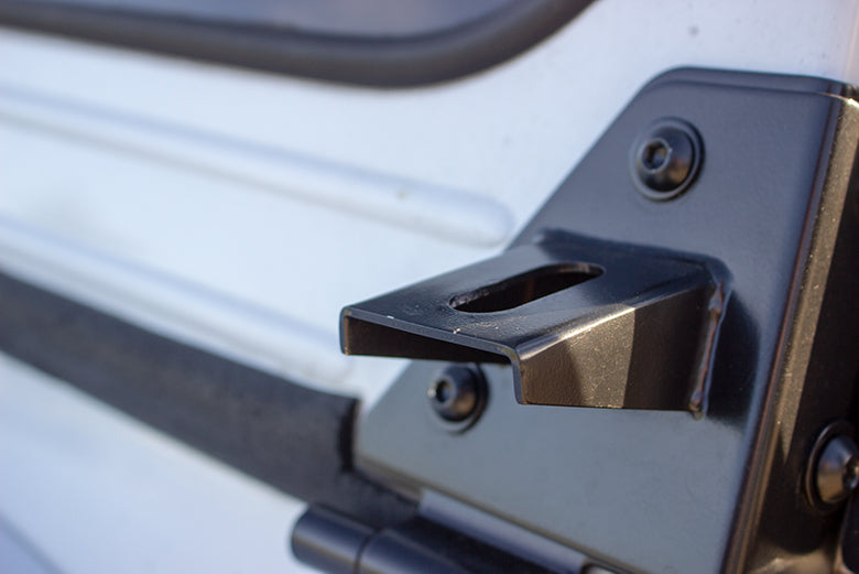 Kentrol 50531 Jeep CJ/YJ Light Bracket Pair 76-95 CJ and Wrangler YJ Powdercoat Black Kentrol - Truck Part Superstore