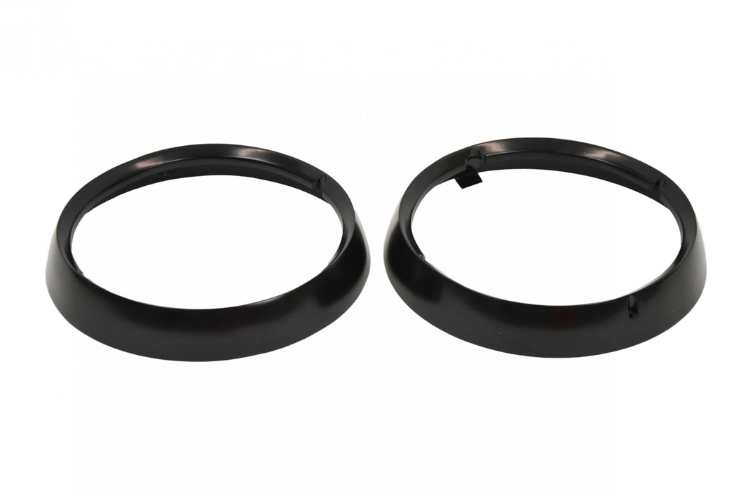 Kentrol 50537 Jeep CJ Headlight Bezels Pair 72-86 CJ Powdercoat Black Kentrol - Truck Part Superstore