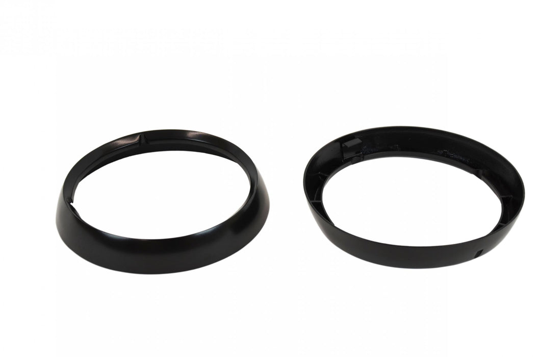 Kentrol 50537 Jeep CJ Headlight Bezels Pair 72-86 CJ Powdercoat Black Kentrol - Truck Part Superstore