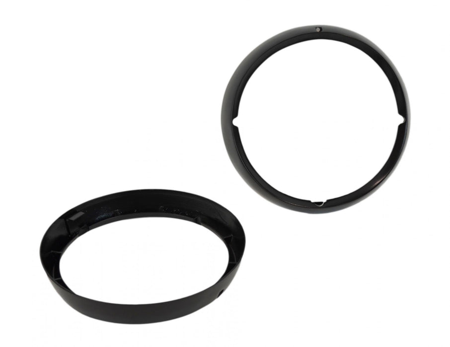 Kentrol 50537 Jeep CJ Headlight Bezels Pair 72-86 CJ Powdercoat Black Kentrol - Truck Part Superstore