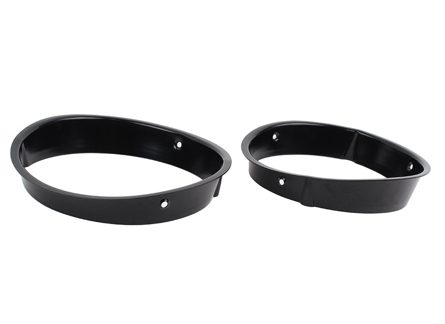 Kentrol 50543 Jeep TJ Headlight Bezels Pair 97-06 Wrangler TJ Powdercoat Black Kentrol - Truck Part Superstore